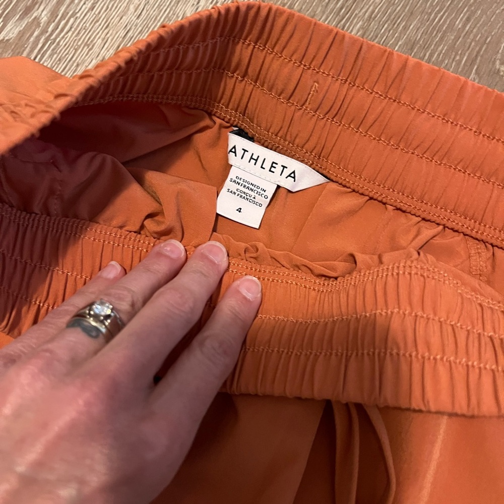 Athleta Rust Orange Midi Skirt - Picture 5 of 6
